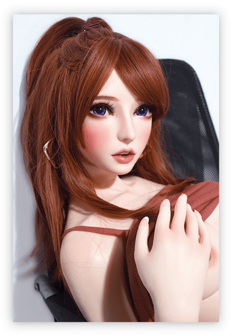 Sex Doll mit bunten Haaren detailgetreue Gesichtszüge