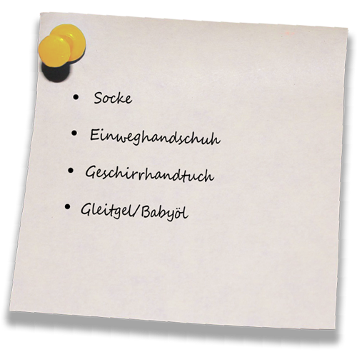 Taschenmuschi selber machen Sockenmuschi