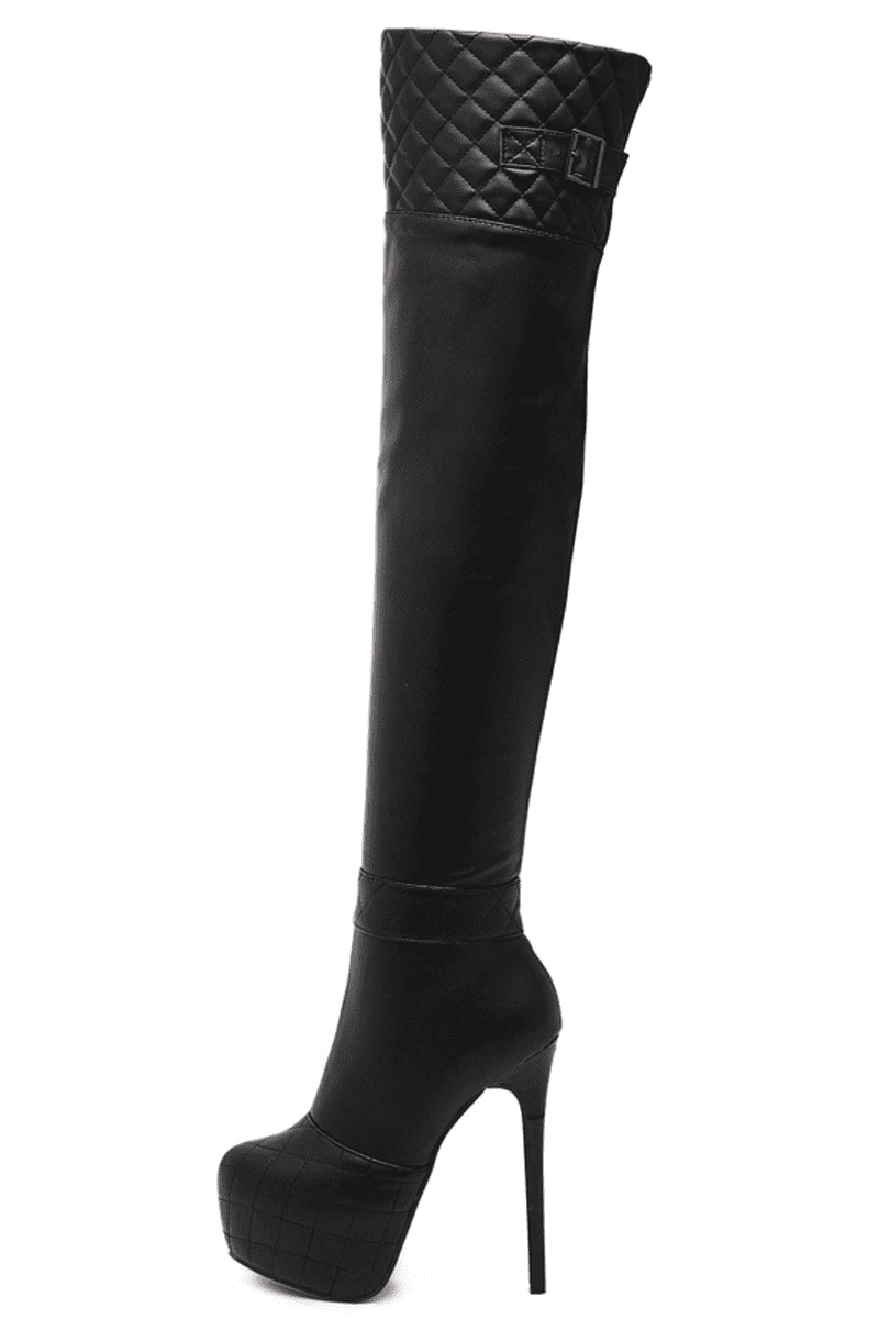 Heiße Overknee Stiefel - matt