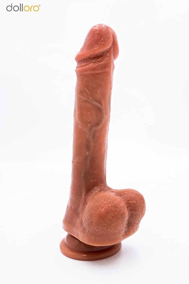 Naturdildo John mit Saugfuß, 21 cm